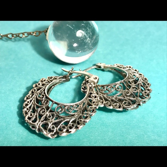 🆕 Handmade Sterling Silver Earrings 🆕 - Picture 2 of 5